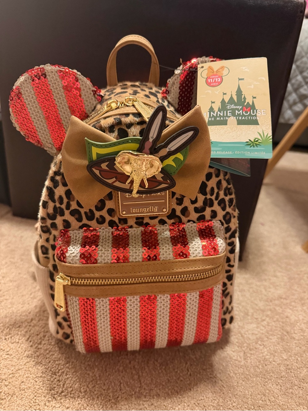 NWT disney minnie mouse main attraction jungle cruise loungefly mini backpack - Picture 1 of 3